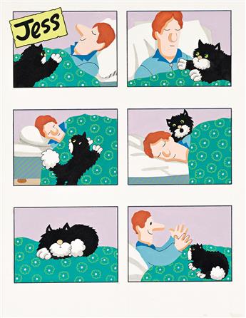 JOAN HICKSON (1929-) Postman Pat story boards for Jess the cat.